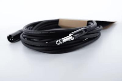 Cordial EM 10 MP XLR Verbindingskabel [1x XLR-stekker 3-polig - 1x Jackplug male 6,3 mm (mono)] Zwart