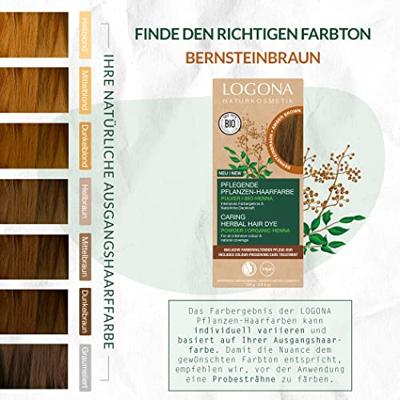 Logona Haarkleur amber bruin 100 Gram