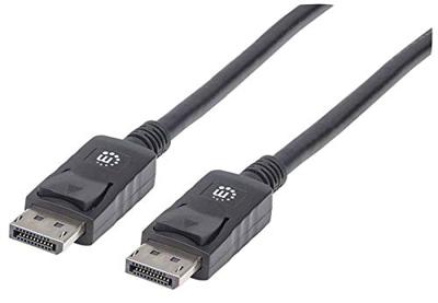 Manhattan DisplayPort Aansluitkabel DisplayPort-stekker, DisplayPort-stekker 2.00 m Zwart 307116-CG Afgeschermd DisplayPort-kabel