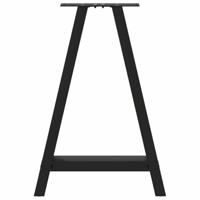 Salontafelpoten 2 st A-vormig 60x(72-73) cm staal zwart - thumbnail