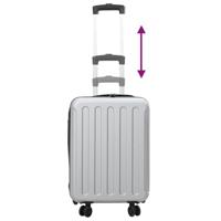 VidaXL Koffer met slot zilver 34 x 23 x 55.5 cm abs kunststof - thumbnail