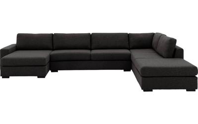 Goossens Bank Lucca grijs, stof, 3-zits, stijlvol landelijk met ligelement rechts Goossens Bank Lucca grijs, stof, 3-zits, stijlvol landelijk met ligelement rechts