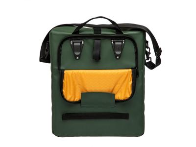 Newlooxs Odense single fietstas - waterafstotend - 17,5l - zwart/groen