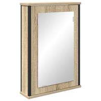 Badkamermeubelset 3 pcs Bruin 60 x 30 x 60 cm Bewerkt hout - thumbnail