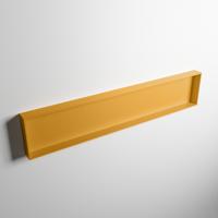 MONDIAZ EASY Nis 149,5x29,5cm in solid surface kleur Ocher | Ocher. 1 vak geschikt voor in- of opbouw - thumbnail