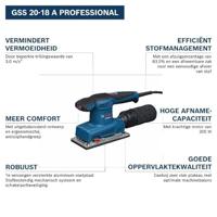 Bosch Blauw GSS 20-18 A Vlakschuurmachine | 200w - 0601070101 - thumbnail