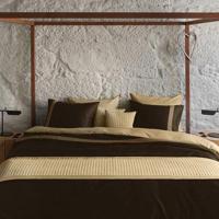 Dommelin Dommelin Dekbedovertrek Listra Satijn 300TC Bruin-Cappuccino 260x200/220 cm - thumbnail