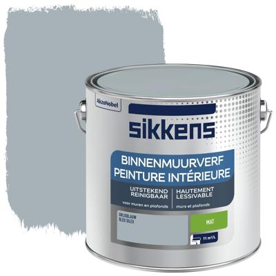 Sikkens Binnenmuurverf Mat - 2,5 liter Grijsblauw