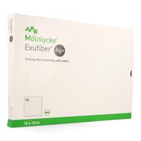 Exufiber Ag Gel.fibre Dressing Ster 15 X 15cm 10 - thumbnail