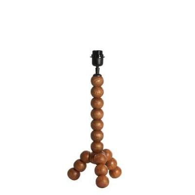 Light & Living Tafellamp 'Veglio' Mangohout, 40cm, kleur Bruin (excl. kap)