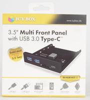 ICY BOX USB 3.2 Gen 1-hub 3 poorten Zwart - thumbnail
