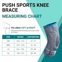 Push Sports 6435 Kniebrace - Antraciet - S - thumbnail