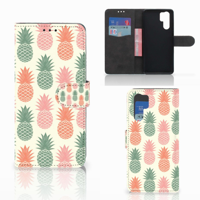 Huawei P30 Pro | Book Cover | Ananas | Portemonnee hoesje - thumbnail