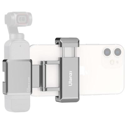 Ulanzi ST-24 telefoonhouder voor smartphone en DJI Osmo Pocket met dual cold shoe mount