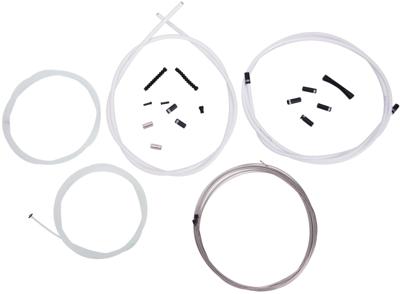 SRAM derailleurkabel set "slickwire pro" line set slickwire pro 2x2300mm white