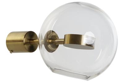 Muurlamp DKD Home Decor Kristal Gouden Metaal Modern 20 x 25 x 20 cm