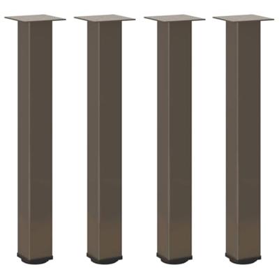 Console tafelpoten 4 st 72-74 cm staal naturel