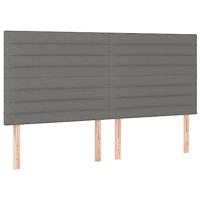 Bedframe zonder matras stof donkergrijs 180x200 cm - thumbnail