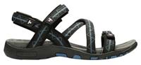 Tenson sandalen Alva dames polyester/rubber zwart maat 38 - thumbnail