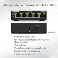 Netgear GS305E switch - thumbnail
