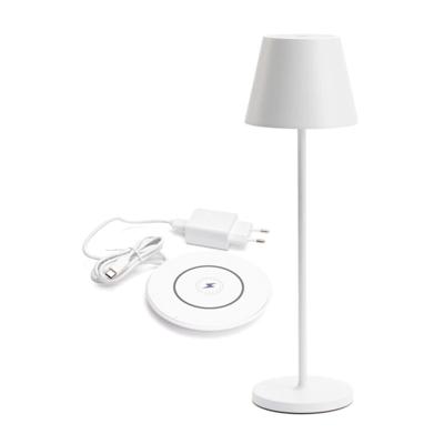Premium LED Tafellamp met oplaadstation - Oplaadbaar & Draadloos - Voor binnen en buiten - Wit