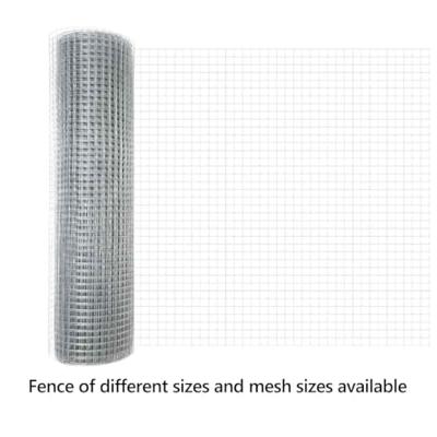 VidaXL Gelaste draadhek zilver 0.8 x 10 m