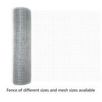 VidaXL Gelaste draadhek zilver 0.6 x 10 m - thumbnail