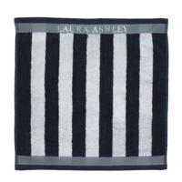 Laura Ashley keukendoek midnight stripe 50x50 cm donkerblauw - thumbnail