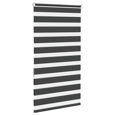 VidaXL Zebra rolgordijn 85x150 cm stofbreedte 80,9 cm zwart VidaXL Zebra rolgordijn 85x150 cm stofbreedte 80,9 cm zwart