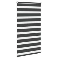 VidaXL Zebra rolgordijn 85x150 cm stofbreedte 80,9 cm zwart - thumbnail