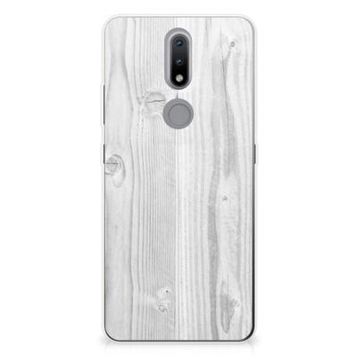 Nokia 2.4 | Bumper Hoesje | White Wood