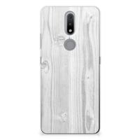 Nokia 2.4 | Bumper Hoesje | White Wood - thumbnail