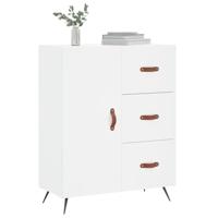 Dressoir 69,5x34x90 cm bewerkt hout wit - thumbnail
