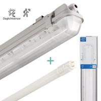 LED TL sensor waterdicht armatuur 1100 lumen 8W 65,5cm 4000K ip65 automatisch licht aan - thumbnail