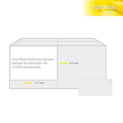 Etiket Office 210x297mm 100 stuks Etiket Office 210x297mm 100 stuks