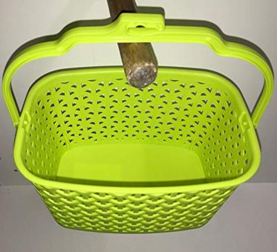 Wasknijpermandje kunststof groen