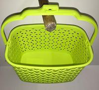 Wasknijpermandje kunststof groen - thumbnail