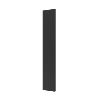 Designradiator Plieger Perugia 535 Watt Middenaansluiting 180,6x30,4 cm Black Graphite