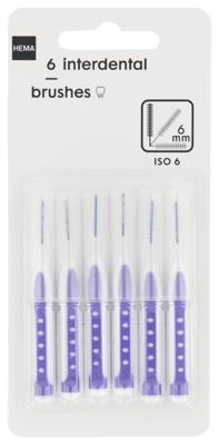 HEMA Interdentale Borsteltjes 6mm - 6 Stuks