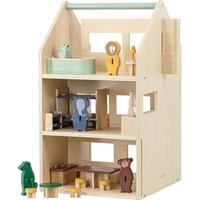 Trixie houten poppenhuis met accessoires - thumbnail