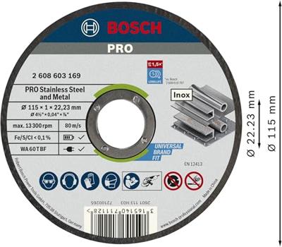 Bosch Accessories 2608626112 2608626112 Doorslijpschijf 100 stuk(s) Bosch Accessories 2608626112 2608626112 Doorslijpschijf 100 stuk(s)