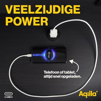Aqiila W1 USB-oplader 20 W 1x USB-C Wit Binnen