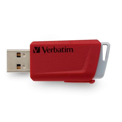 Verbatim V Store N CLICK USB-stick 16 GB Geel, Rood, Blauw 49306 USB-A 3.2 Gen 1 Verbatim V Store N CLICK USB-stick 16 GB Geel, Rood, Blauw 49306 USB-A 3.2 Gen 1