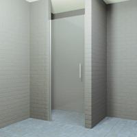 Douchedeur BWS Ironside 80x200 cm Draaideur 8mm Veiligheidsglas RVS Look - thumbnail