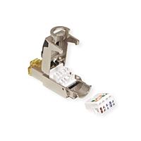 ROLINE veldmontage RJ45 connector Cat.6A (Klasse EA), STP, zilver - thumbnail