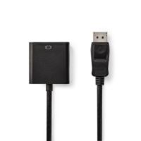 Nedis VGA-Kabel | DisplayPort Male | VGA Female 15p | 0.2 m | 1 stuks - CCGB37351BK02 CCGB37351BK02 - thumbnail