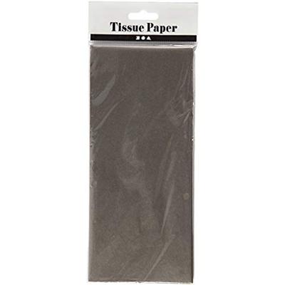 Tissuepapier, vel 50x70 cm, 14 gr, donkergrijs, 10 vel/ 1 doos