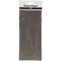 Tissuepapier, vel 50x70 cm, 14 gr, donkergrijs, 10 vel/ 1 doos - thumbnail