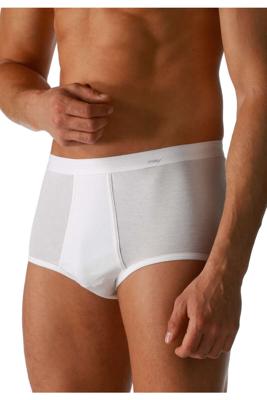 Heren Slip Noblesse - Met gulp - Heren katoenen onderbroeken met sluiting - Grote maten - M - Wit - Onderbroek heren heren heren heren heren heren