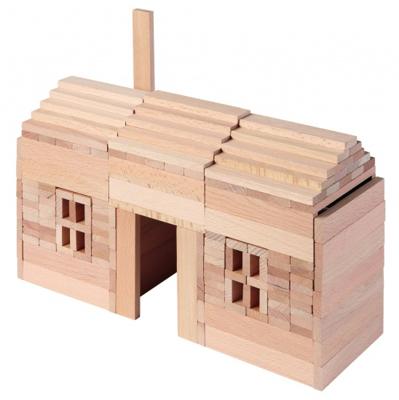 Goki houten bouwplankjes, 200dlg.